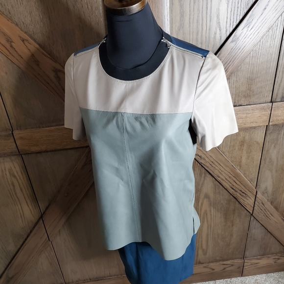 Rebecca Taylor Leather Skirt Set - Picture 3 of 9